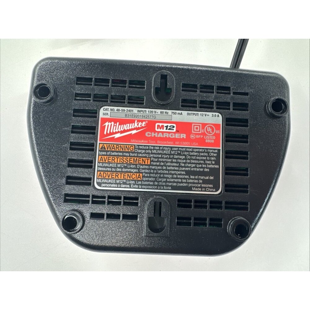 Milwaukee Tools M 12 Battery Charger Only Red 12 Volt NEW No Box - Picture 4 of 8